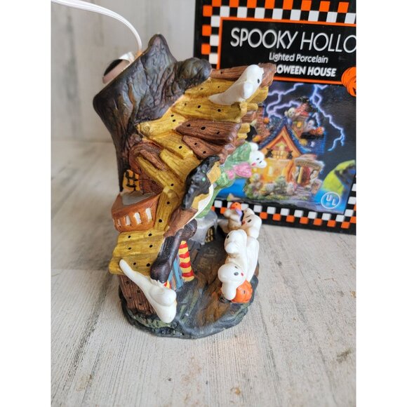 Spooky hollow phantoms opera Halloween vintage ceramic village - Picture 4 of 11